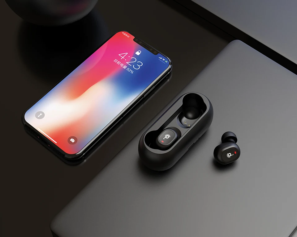 Tws, беспроводная гарнитура, Bluetooth 5,0, наушники, активное шумоподавление, бас стерео наушники, мини, вкладыши, двойной микрофон с зарядным устройством