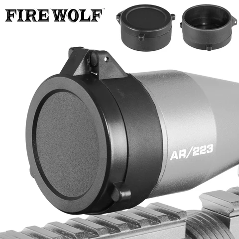 FIRE WOLF 44-69 мм крышка объектива для прицела откидная быстрая пружинная защитная крышка крышка объектива для охотничьего калибра