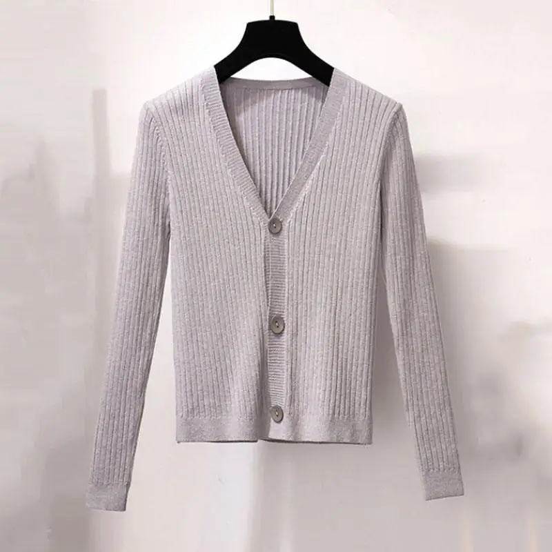 2020 Spring Summer Women Three Piece Sets Casual Knit Cardigan And Tank Tops + Elastic Waist Beaded Mesh Skirt Suit R172 |