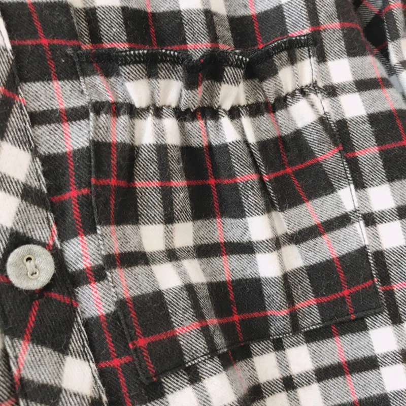 

Women's pajamas Cotton flannel Comfortable pajamas set pyjamas autumn Long sleeve