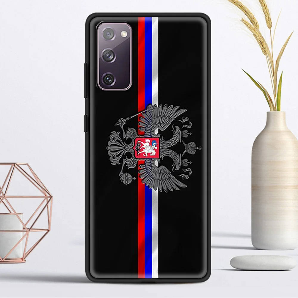 

Russia Coat Of Arms Eagle Flag phone Accessories Cover for Samsung Galaxy S21 S20 Ultra S20 FE S10 Lite S10E S9 Plus Luxury Case