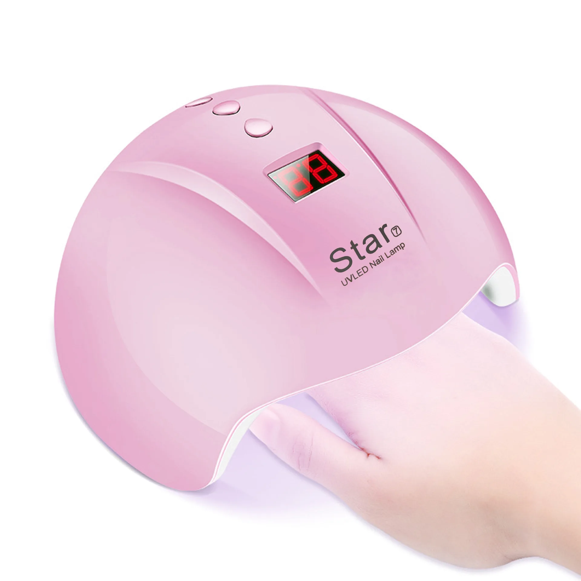 24w pink Лампа для ногтей, 36 Вт, новинка, Star6, светильник для ногтей, терапия, машина USB для ногтей, светодиодная сушилка, Индукционная быстросохнущая лампа, гель, инструмент для дизайна ногтей - Цвет: 24w pink