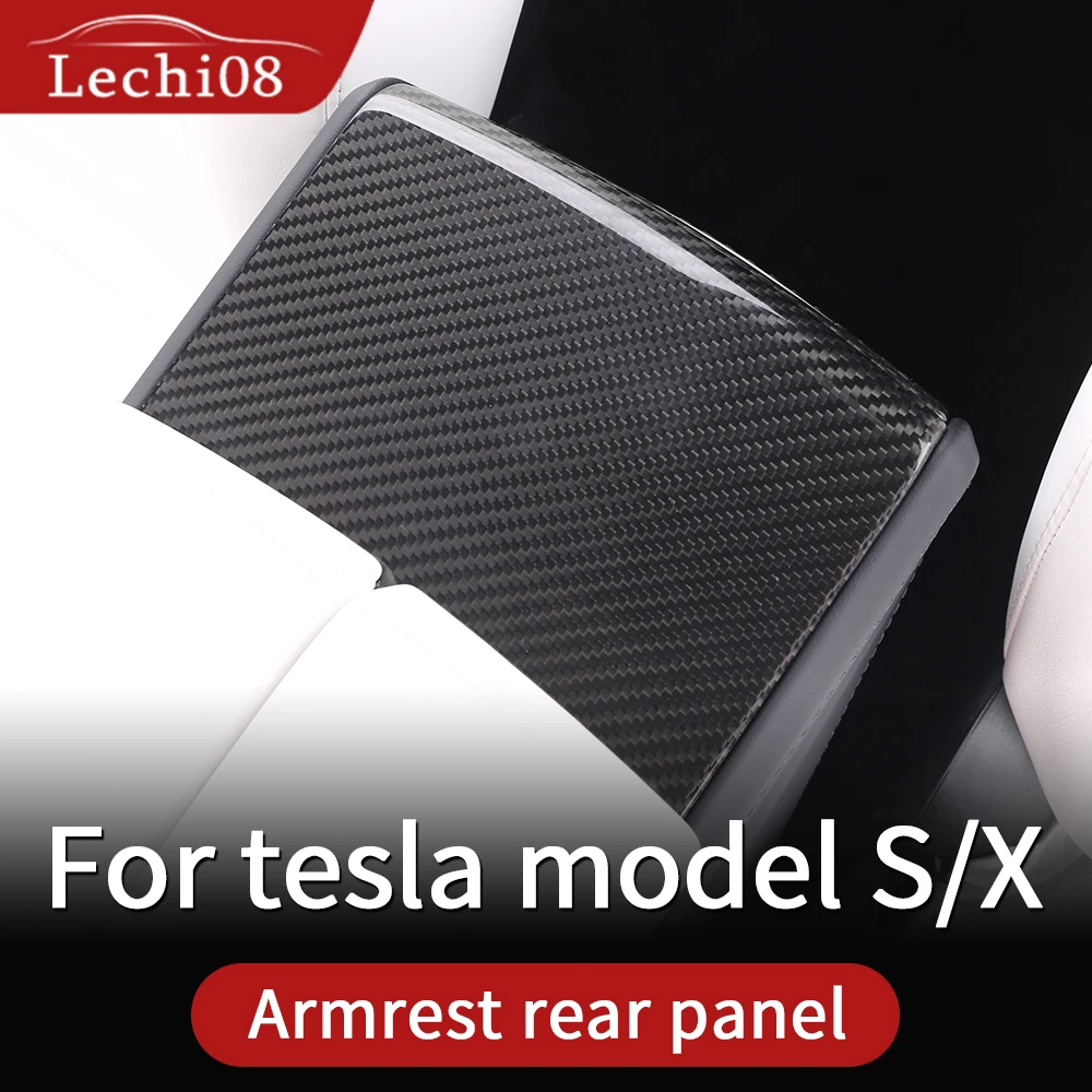 Задняя панель tesla model s аксессуары x carbon 2018 интерьер из углеродного волокна