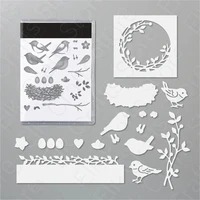 animal plant bird metal cutting dies and stamps scrapbooking diy decoration craft embossing stencil 2021 new arrived