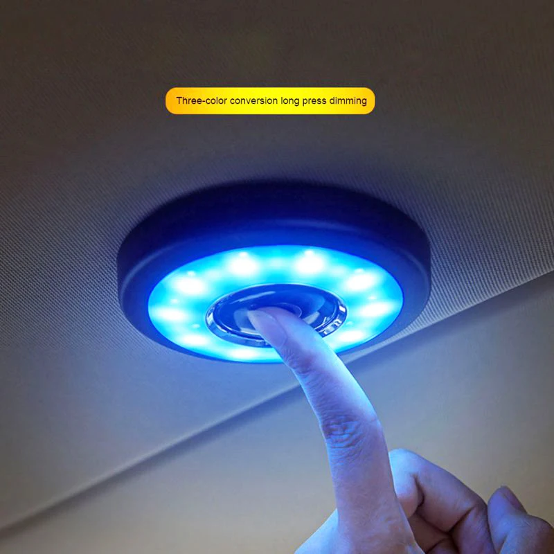 

Wireless Led Night Light Usb Car Interior Ceiling Dome Night Light Reading USB Charging Roof Magnet Lamp Touch Type Night Light