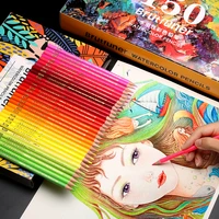 water soluble color pencils 4872120150180 colors professional artist painting sketching watercolor pencil kids art supplies