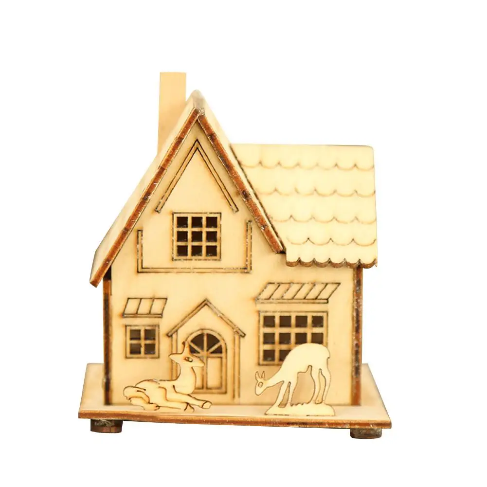 Светодиодный светильник в форме деревянного дома энергосберегающий