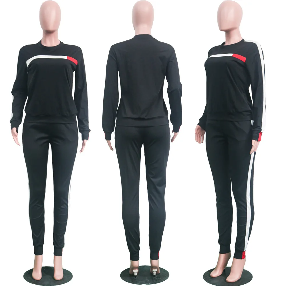 

women two pieces set autumn long sleeve casual top sprots suits women two pieces suits top and pants