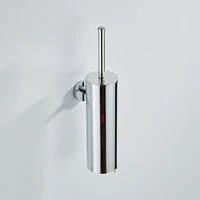 VEKE novelty mat black toilet brush holder，copper color toilet brush hang wall mounted at bathroom