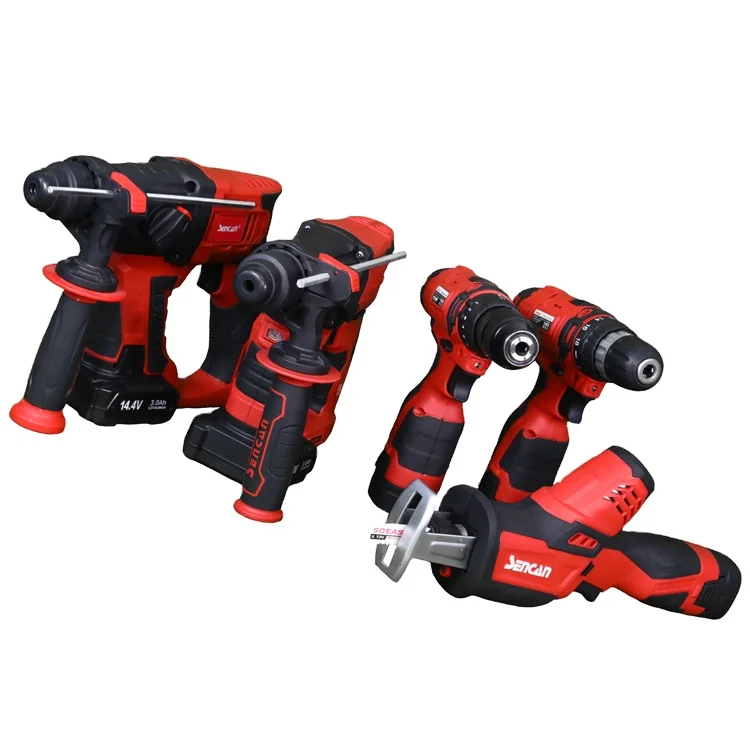 

High quality 5 pcs cordless 14.4V combo kits SENCAN cordless power tools set electric