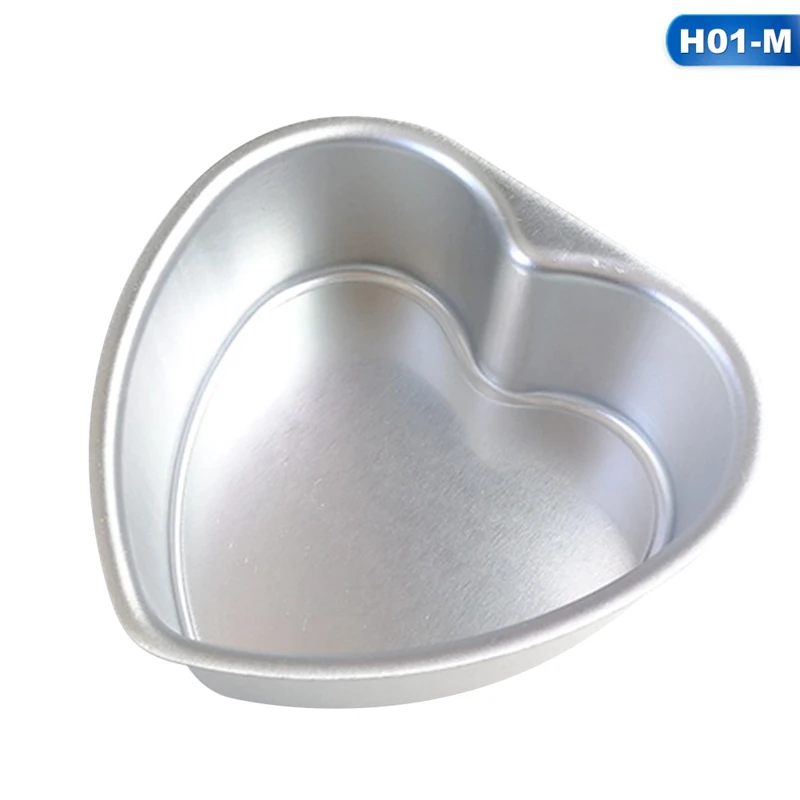 6 8 дюймов в форме сердца съемное дно утепленная Алюминий сплав шоколадный торт