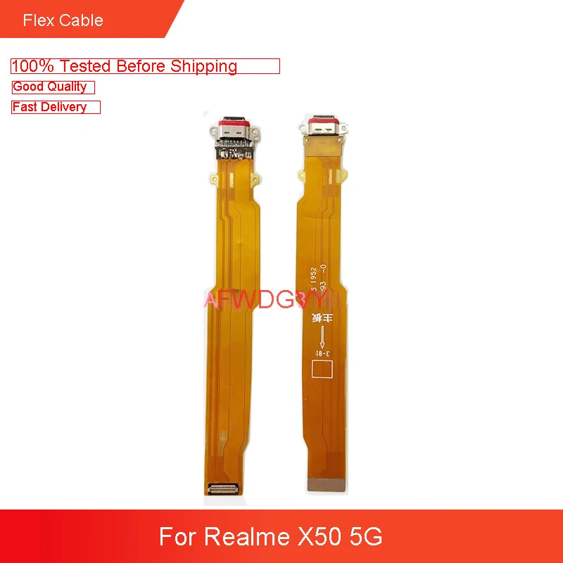 

For Oppo Realme X50 5G USB Charger Dock Connect Charging Flex Cable Repair Spare Parts Test QC
