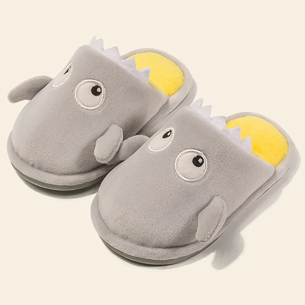 Милые домашние тапочки с рисунком для маленьких девочек и мальчиков детская