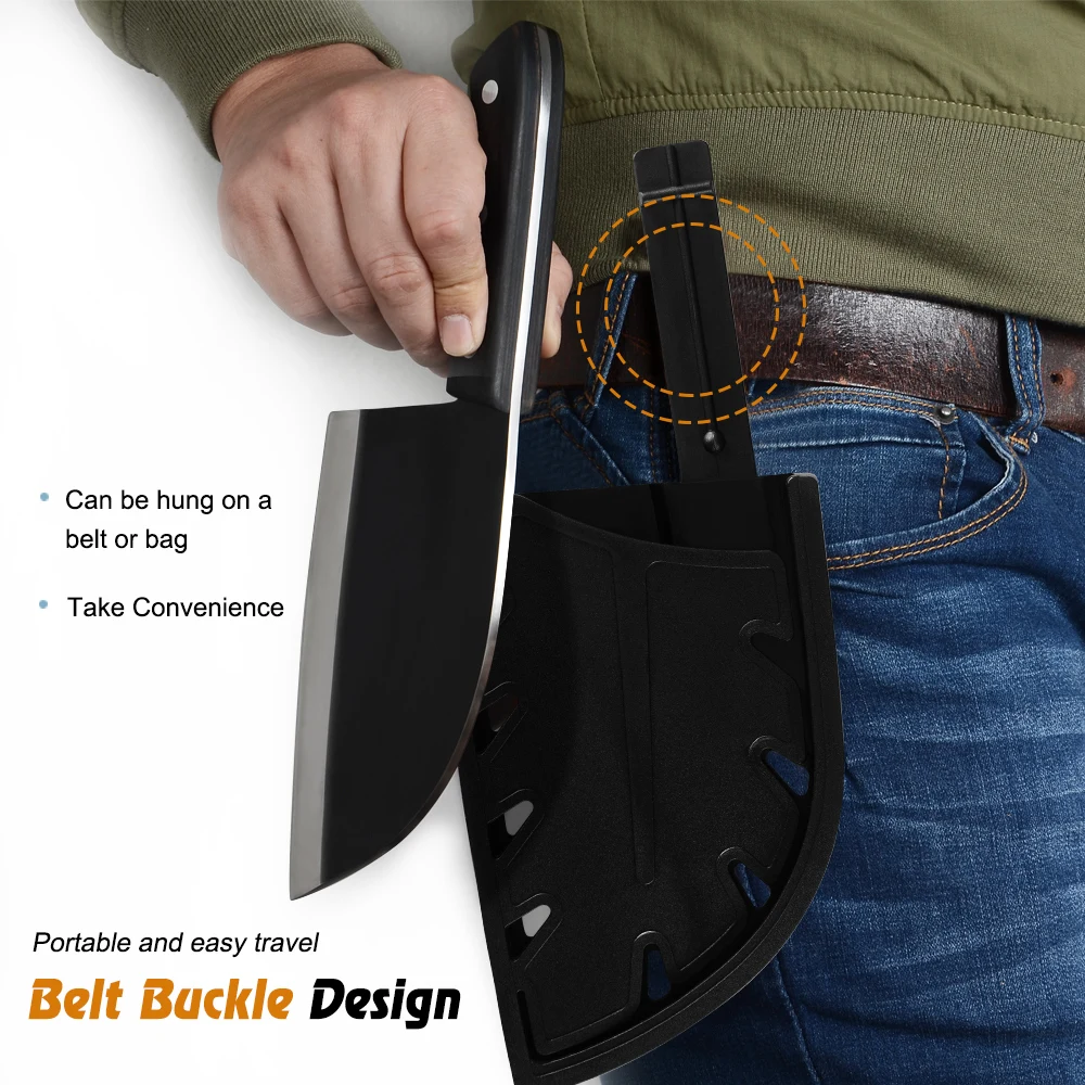 Пластиковый нож для мясника Sowoll искусственный из нержавеющей стали измельчения