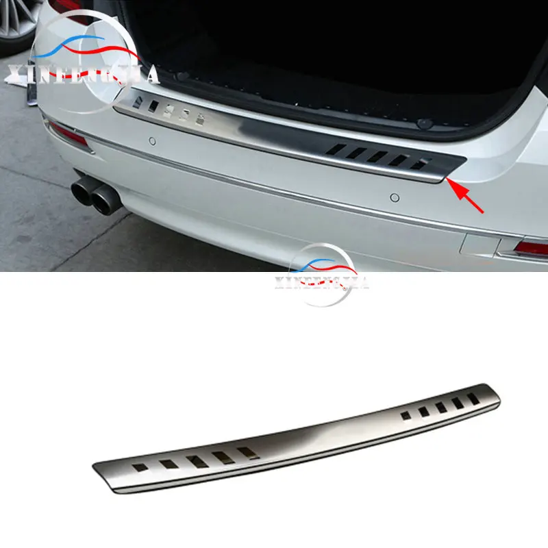 Для BMW 5 серии F10 11 2016 сталь Outter Накладка заднего бампера отделка|Лепнина для