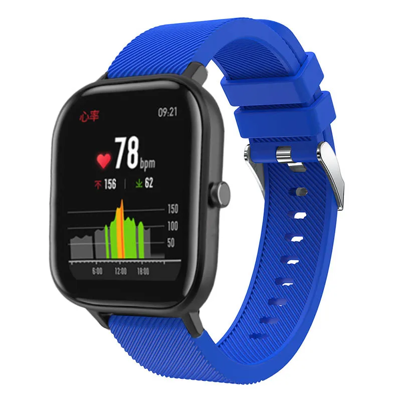 Для Xiaomi Huami Amazfit GTS силиконовый ремешок на запястье Замена для samsung Galaxy watch 42 мм gear sport/s2 Смарт-часы полосы