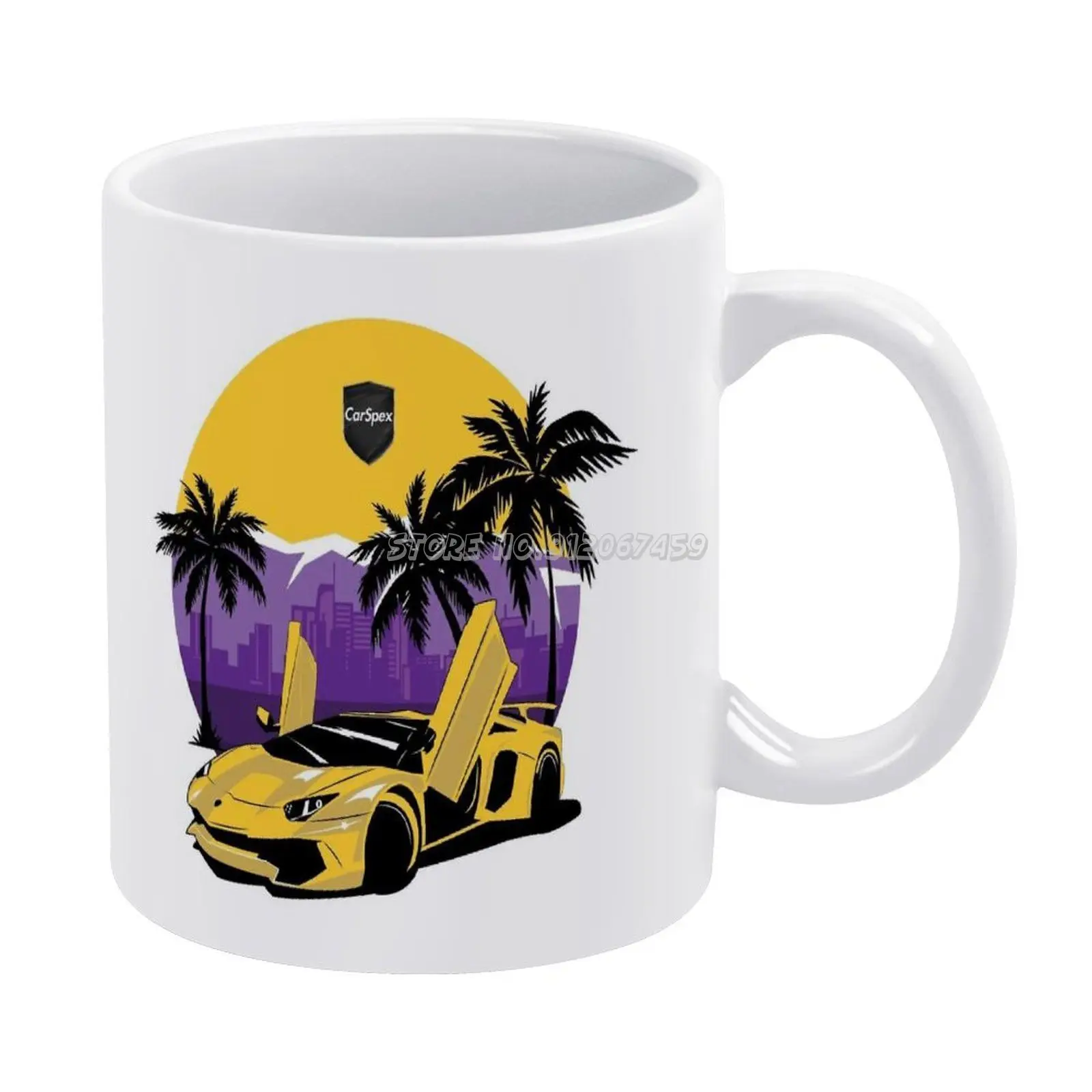 

Carspex La Design ( Yellow ) Coffee Mugs Soft Decorative Throw Pillow Cover for Home Pillows NOT Included Carspex