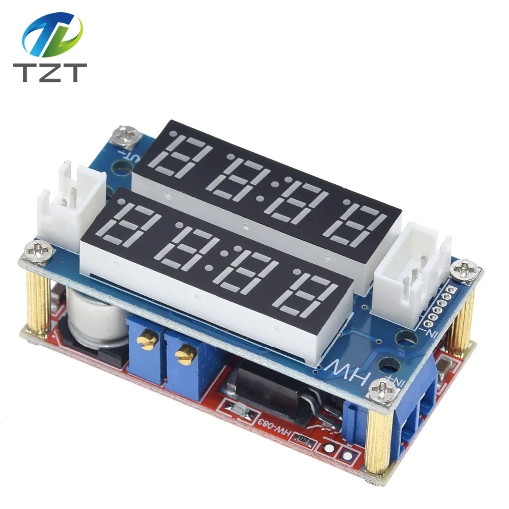 TZT XL4015 5A Регулируемая мощность CC/CV понижающий модуль заряда светодиодный Вольтметр Амперметр постоянный ток постоянное напряжение