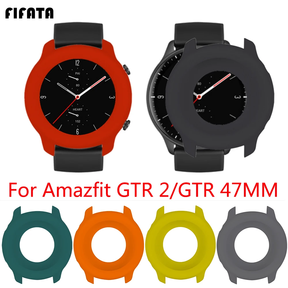 Разноцветный мягкий силиконовый защитный чехол FIFATA для Xiaomi Huami Amazfit GTR 2/GTR 47 мм