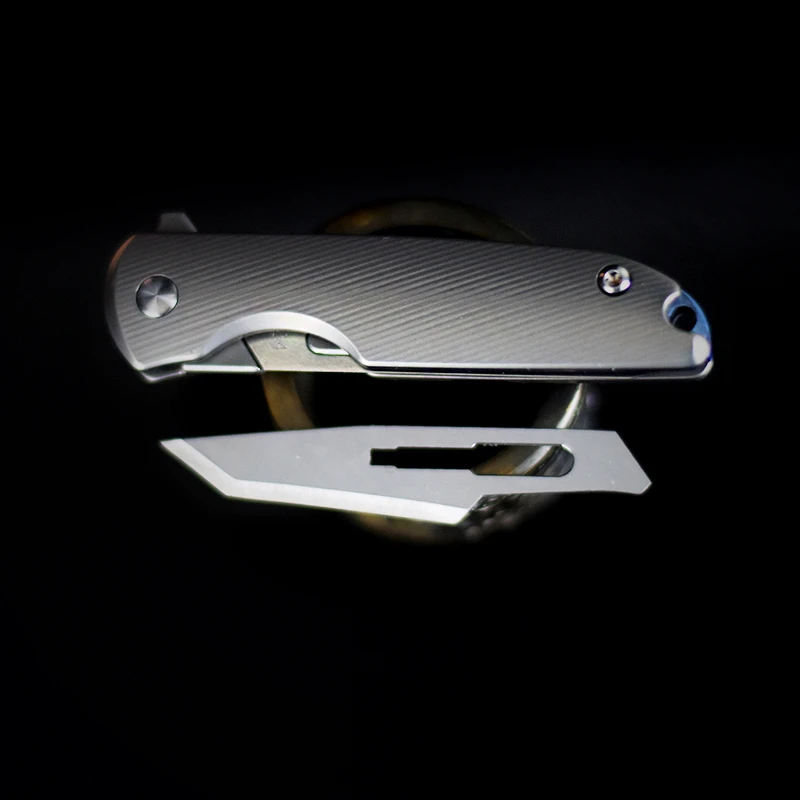Открытый нож для бумаги хирургическое лезвие открытая Экспресс-нож EDC титановый