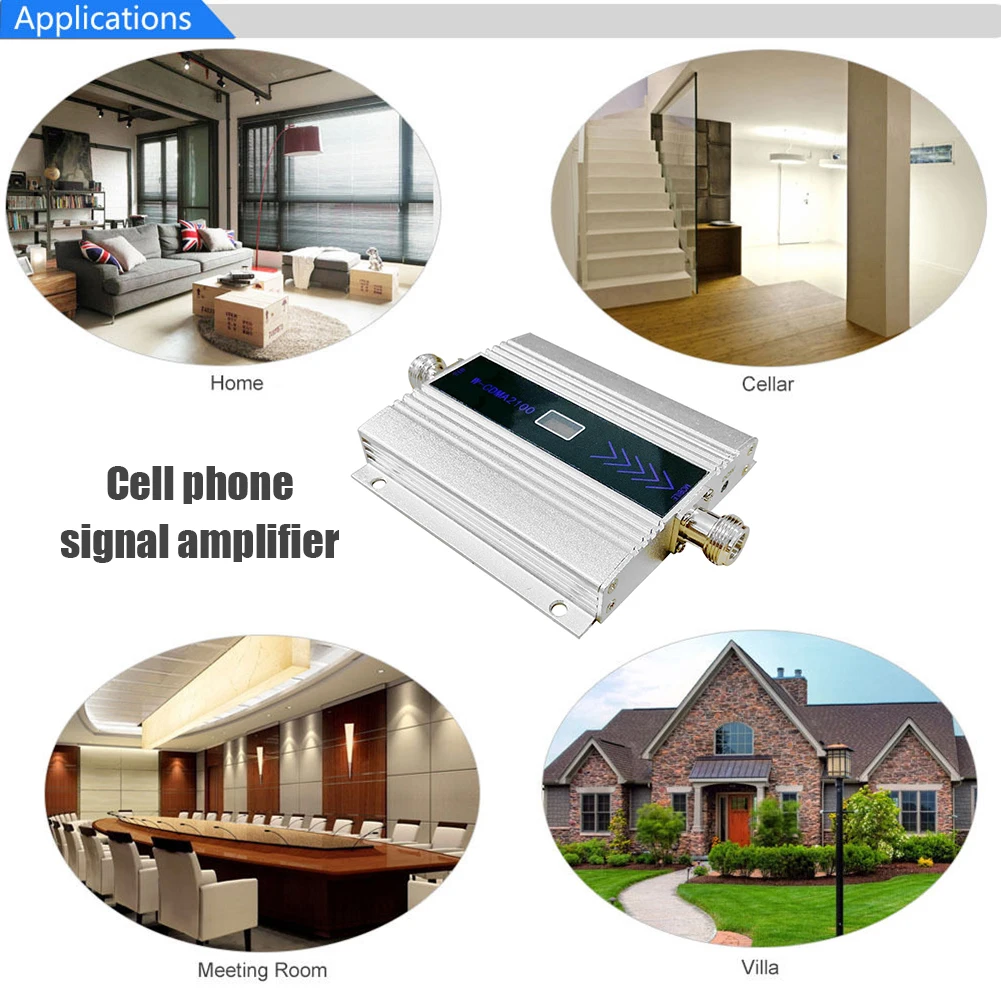 

3G Mobile Phone Signal Amplifier WCDMA Repeater Cell Phone UMTS External Antenna Extender Booster