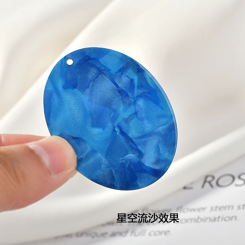 6 шт. круглые акриловые серьги гвоздики из ацетата|Ювелирная фурнитура и