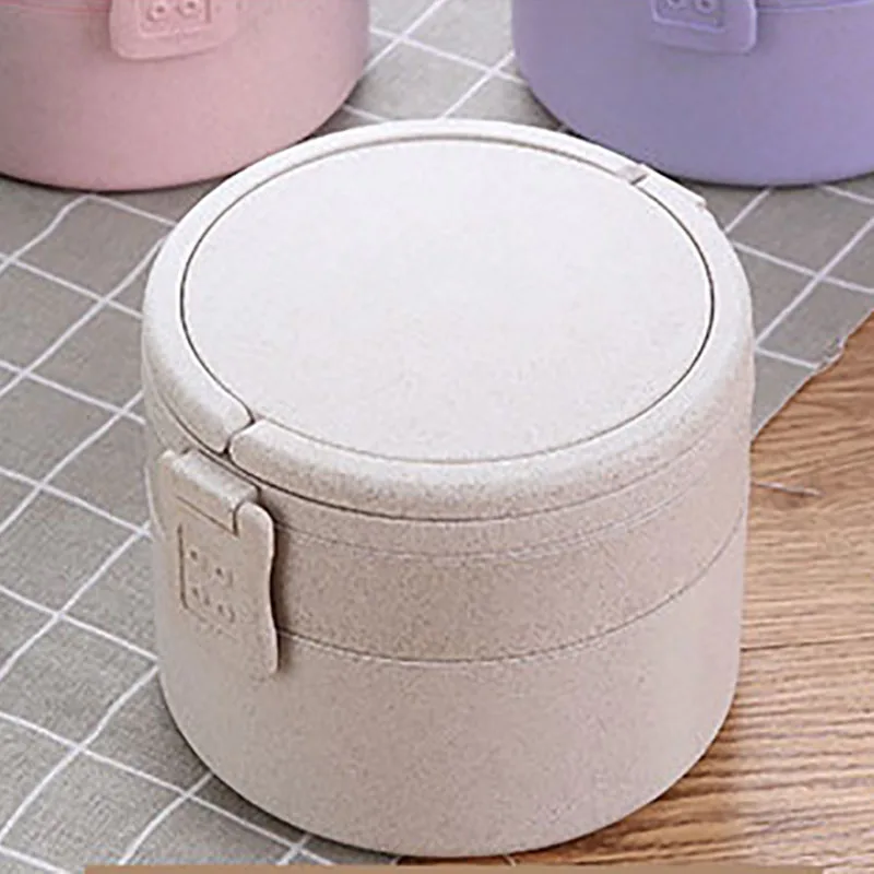 Портативный контейнер для еды ONEUP двухуровневый с соломинкой разогрева в