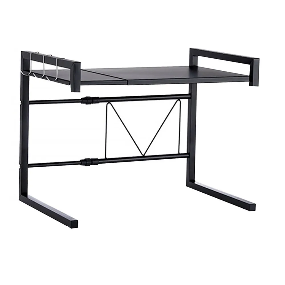 

1PC Multi-functional Shelf Telescopic Microwave Rack Condiments Storage Rack