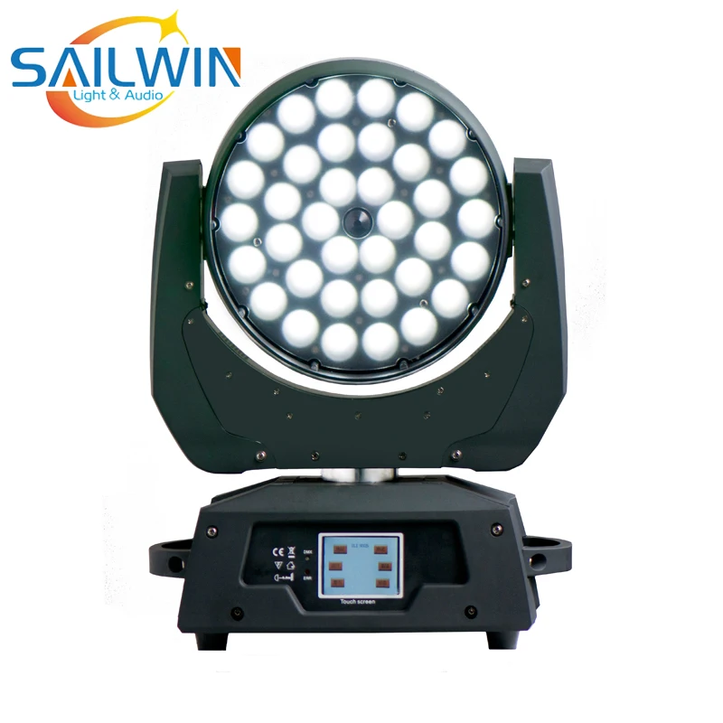 SAILWIN светильник Lyre 36*10 Вт 4в1 RGBW ZOOM СВЕТОДИОДНЫЙ с подвижной головкой для мытья DJ