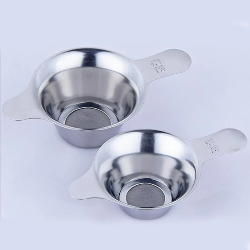 

Fine Mesh Tea Strainer Filter Sieve Stainless Steel Tea Strainers Leaf Teapot Spice Filter Kitchen Accessories 2Sizes