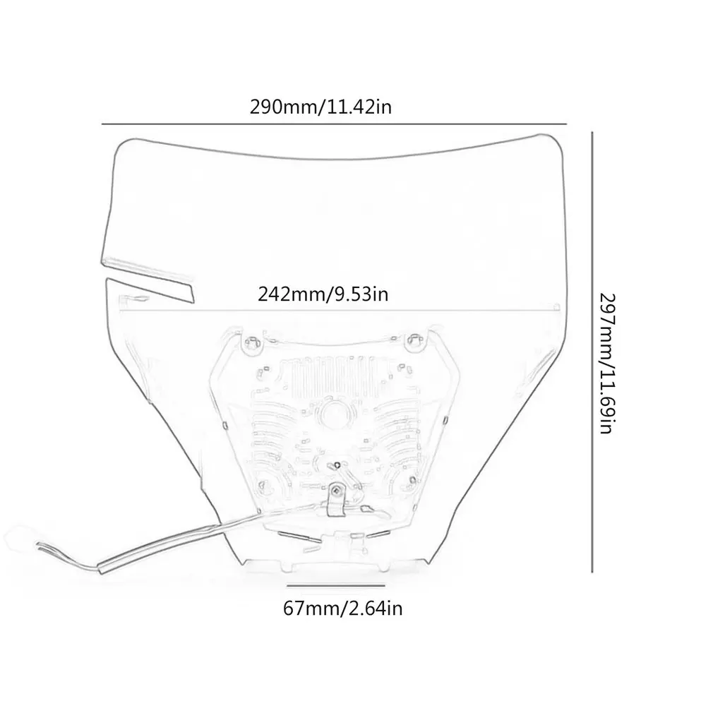 

Motorcycle Safe Driving LED Headlight Head Lamp Light Modified Headlamp Motorcycle Accessories Headlight