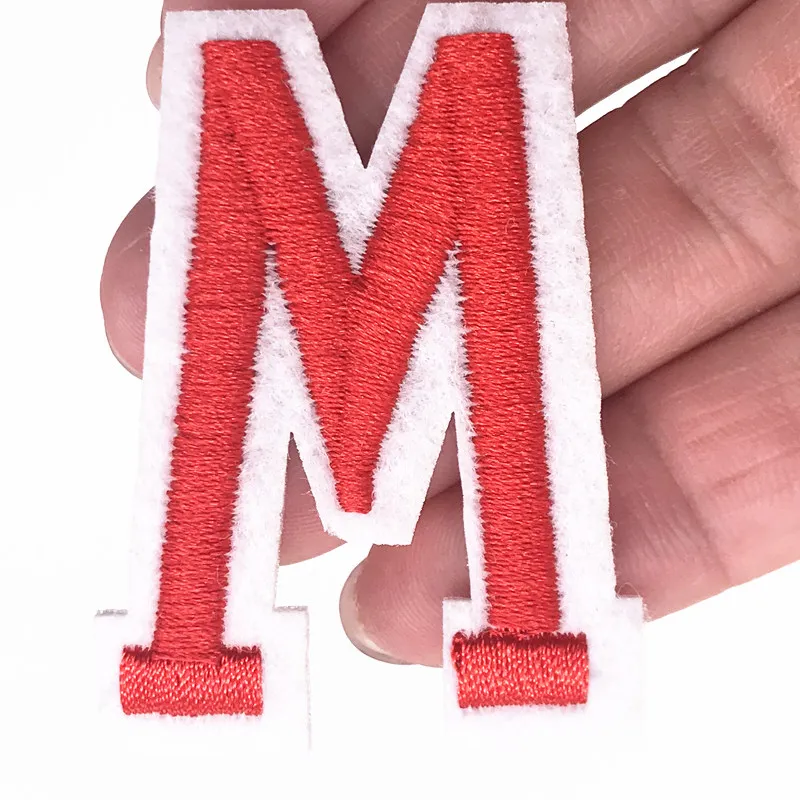 1 шт. красная алфавитная аппликация патч для утюга швейные принадлежности сделай