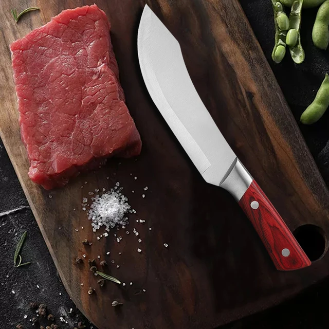 

7.5 Inch Chef's Knife Stainless Steel Kitchen Knife Meat Cleaver Butcher's Knife Vegetable Cleaver Fish Fillet Knife
