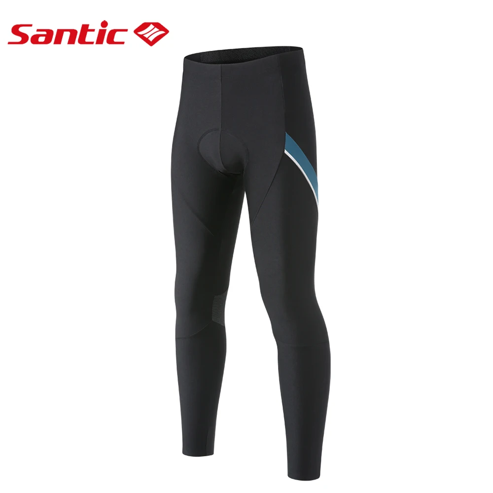 Santic мужские велосипедные длинные брюки Зимние флисовые теплые дышащие MTB