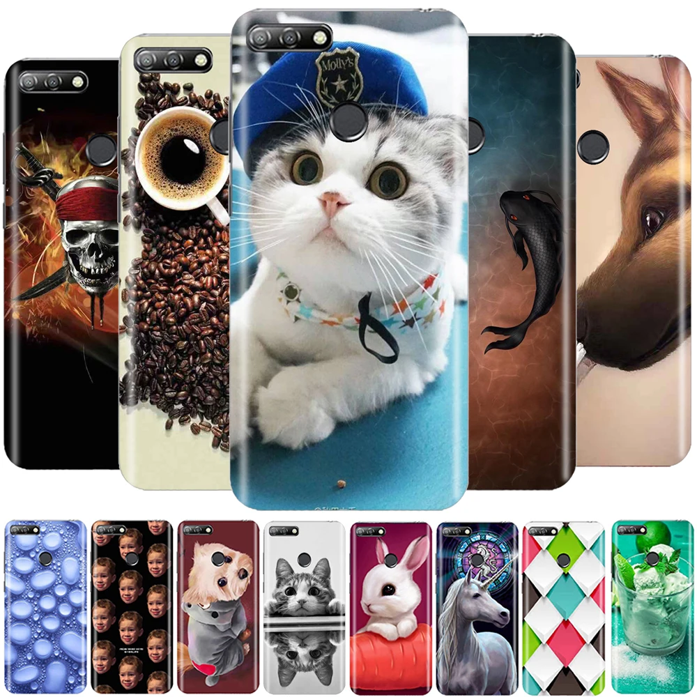 Чехол для huawei Honor 7A Pro чехол мягкий силиконовый из ТПУ Y6 2018 Coque Capa |