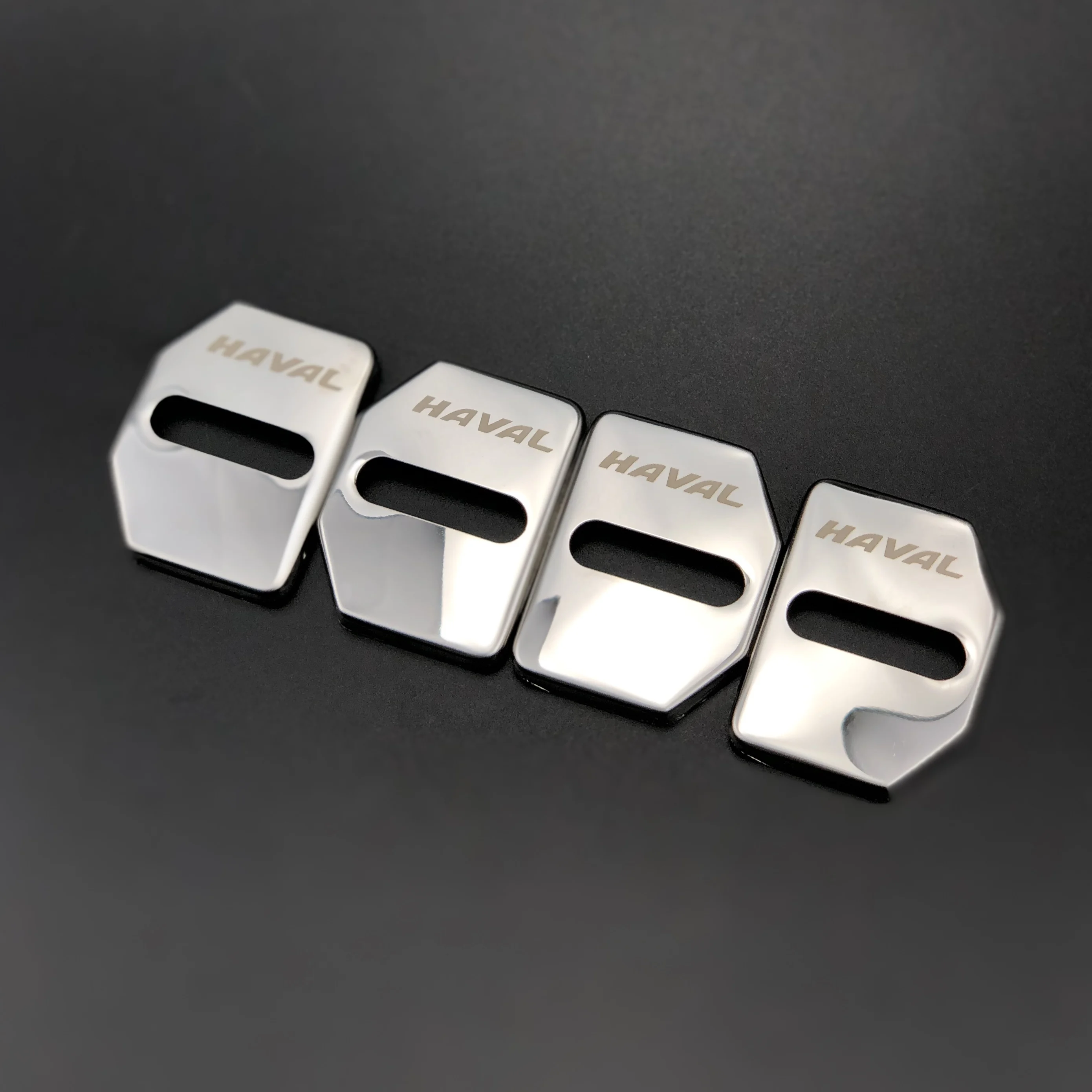 C type silver Logo Автомобильный Дверной замок Пряжка для Haval H2 H2S H4 H6 H7 H8 H9/для WEY VV5 VV7/для Borgward BX5 BX6 BX7/для LYNK& CO 01 02 для Volvo XC60 - Цвет: C type silver Logo