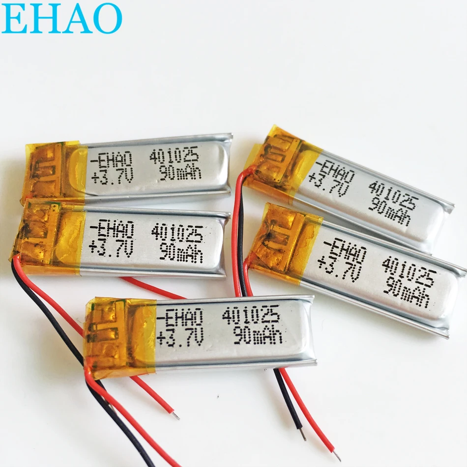 

5 шт., 401025 в, 90 мА · ч