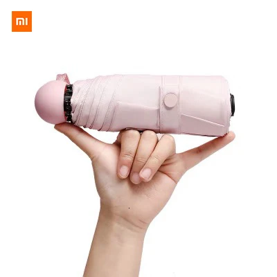 В наличии Xiaomi Youpin Капсула Мини зонт от солнца солнцезащитный ультра светильник