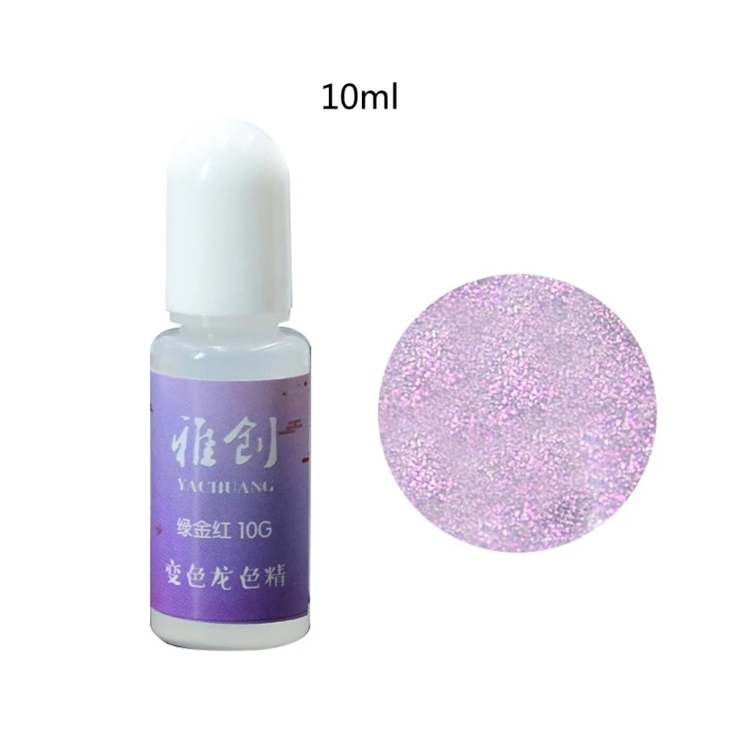 

10 Colors Color Shift Pearl Pigment Aurora Chameleon-Resin Pigment Kit Colors Change Resin Colorant Dye Resin Art Crafts