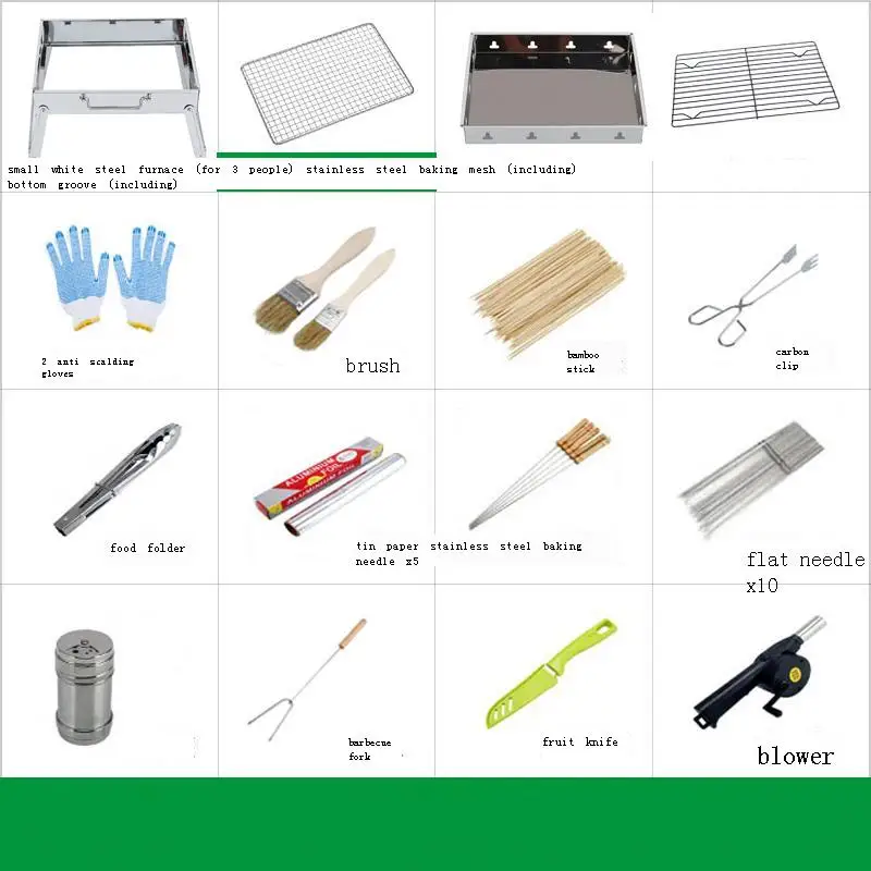 

Portatiles Barbeque Smoker Grelha Para Churrasco Bbq Asador a Carbon Churrasqueira Kebab Grill for Outdoor Barbacoa Barbecue