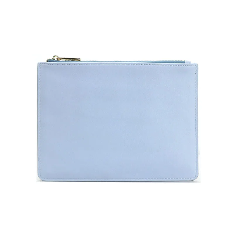 sky blue smotth Монограммовые отдельные буквы для женщин PU saffiano сумка дамская веганская кожаная клатч Маленькая женская сумочка кошелек - Цвет: sky blue smotth