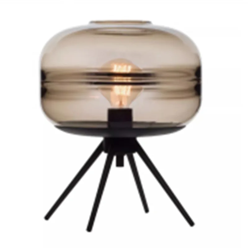 American Modern Living Room Art Decoration Lamp Bedroom Bedside Table Lights Creative Handwork Clear Glass | Лампы и освещение