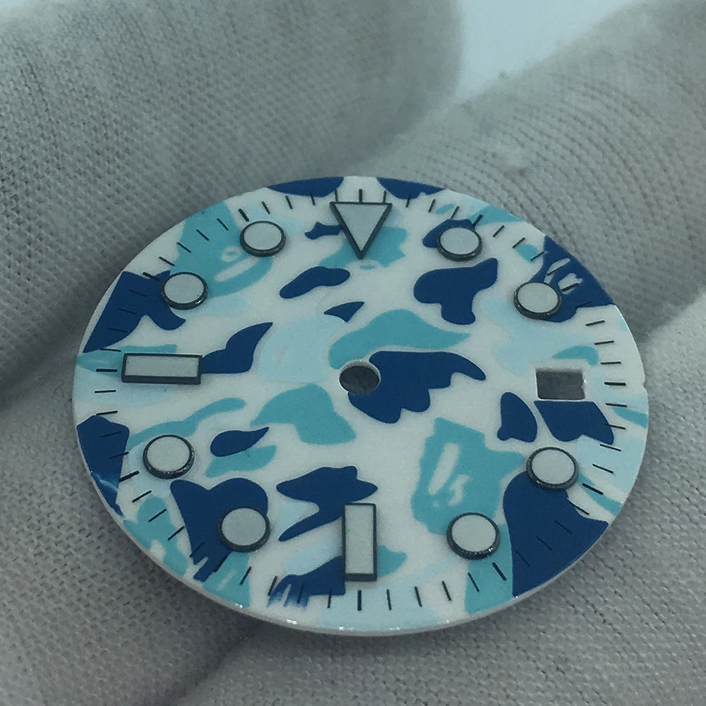 Запчасти для часов 29 мм асептический люминесцентный циферблат Совместимы с механизмом MIYOTA 8215 Pearl 2813 Automatic Movement.