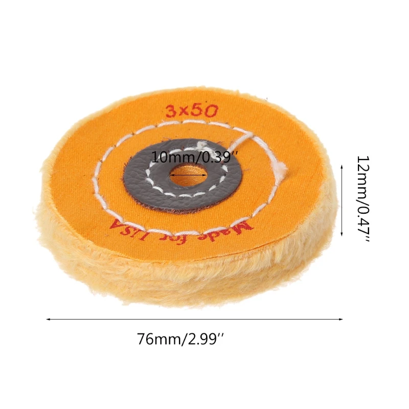 

3inch Cloth Buffing Polishing Wheel Buffer Polish Jewelry Grinder Pad Handcraft DropShipping