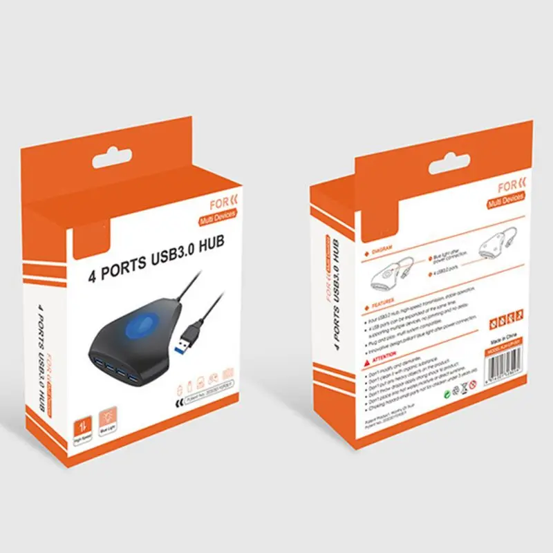 

4 USB 3.0 Interface Multifunction HUB Extension Converter High-Speed Transmission USB Conversion Adapter