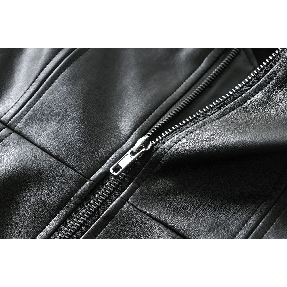 Женский винтажный комбинезон Za черный облегающий из искусственной кожи