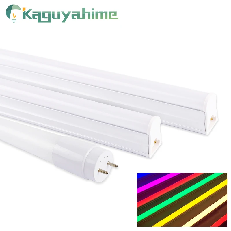 Светодиодная лампа трубка Kaguyahime T5 T8 220 В 30 см 60 светодиодная ТРУБКА со встроенной