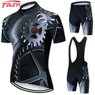Teleyi 2021 одежда Better Rainbow Pro Team RX Areo Велоспорт Джерси с коротким рукавом Велоспорт одежда лето MTB дорожный велосипед наборы #21