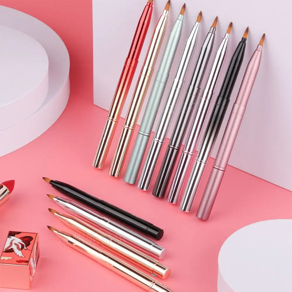 

Dustproof Make Up Tool Women Beauty Double head Portable Lip Brush Lipstick Applicators Lip Gloss Wands Cosmetic Brush