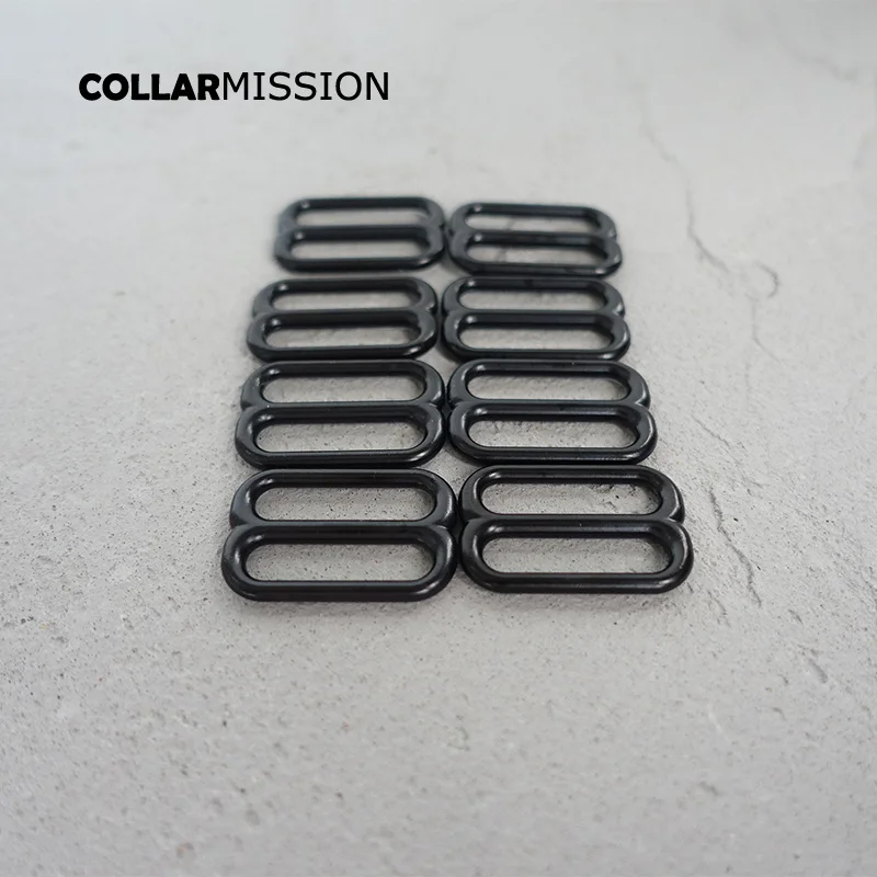 10 шт./лот высококачественная черная металлическая пряжка регулирующий ползунок
